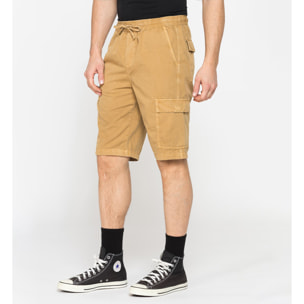 BERMUDA CON TASCONI IN GABARDINA LEGGERA 7 oz.