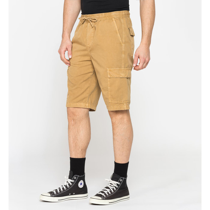 BERMUDA CON TASCONI IN GABARDINA LEGGERA 7 oz.