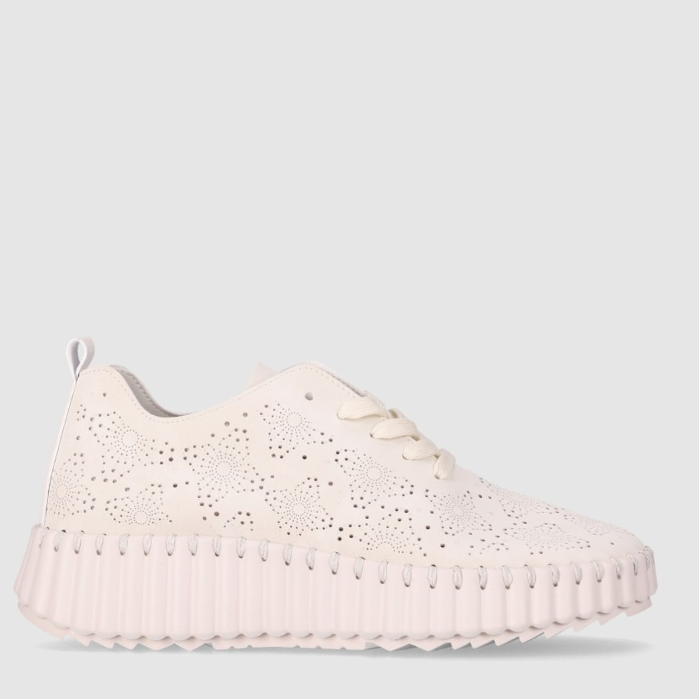 Zapatos de Piel Sintética - Beig - Tacón: 3 cm