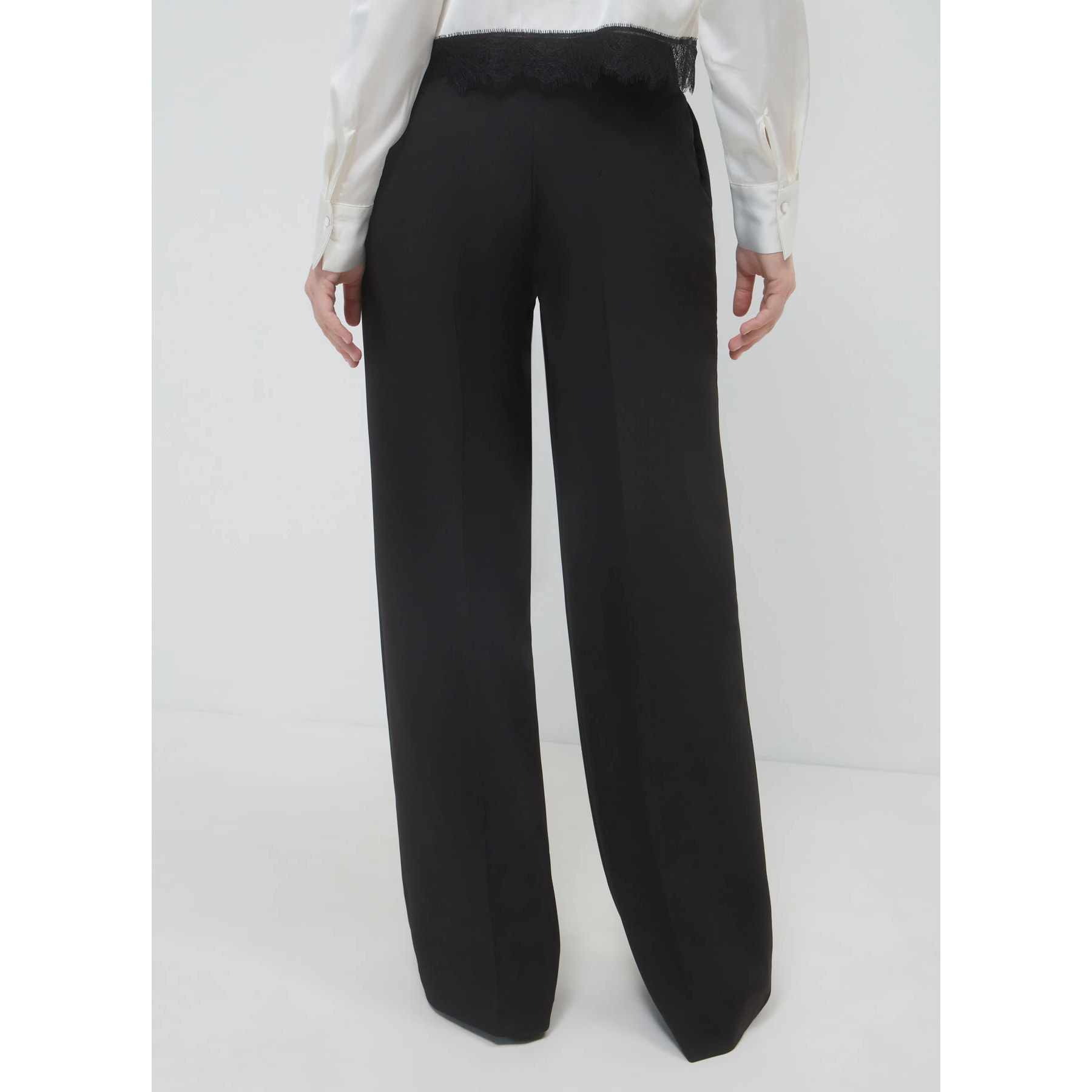 Pantalone palazzo fascia raso