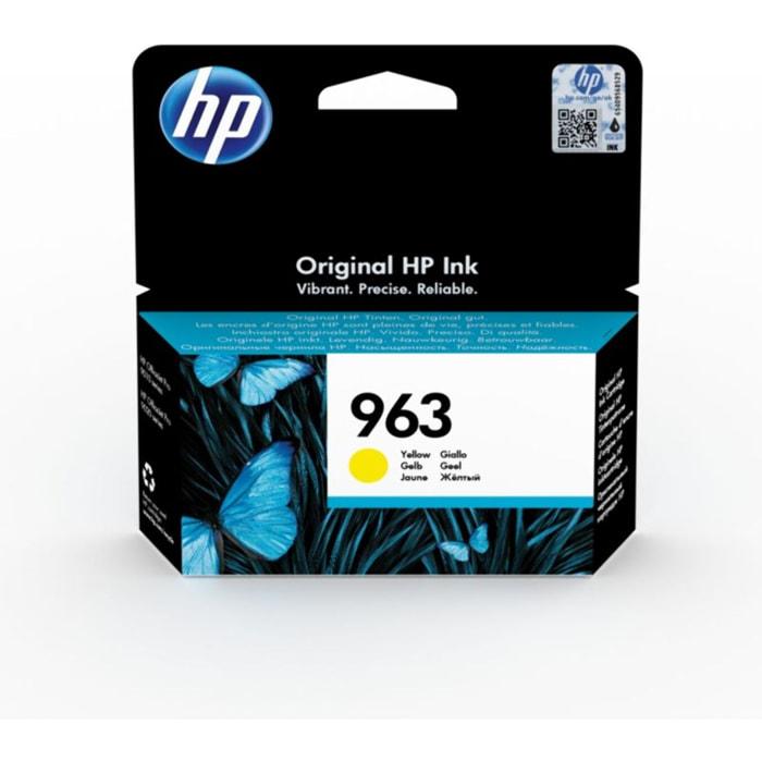 Cartouche d'encre HP Originale 963 Jaune (Yellow) Standard - 3JA29AE
