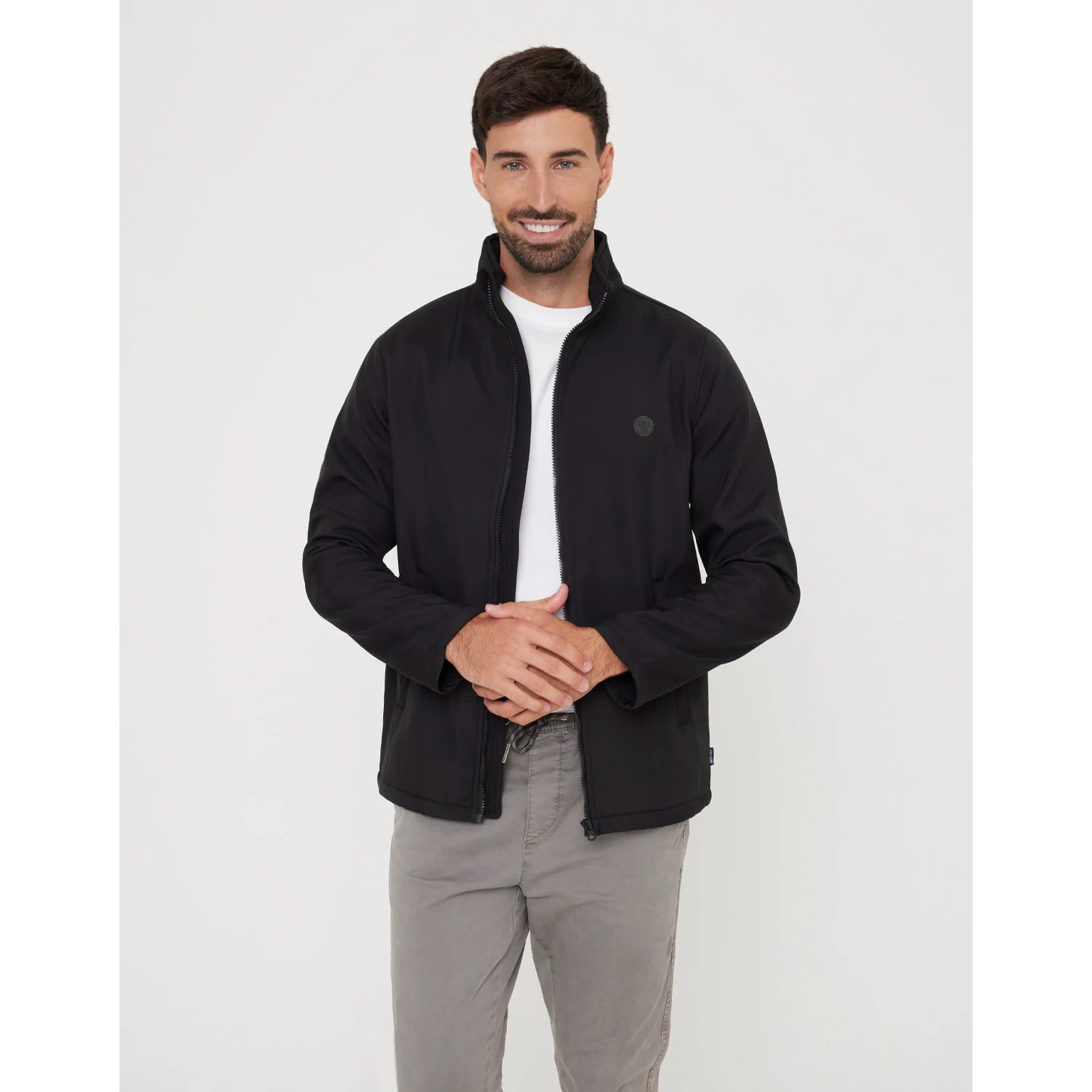 Chaqueta Cremallera Negro - North