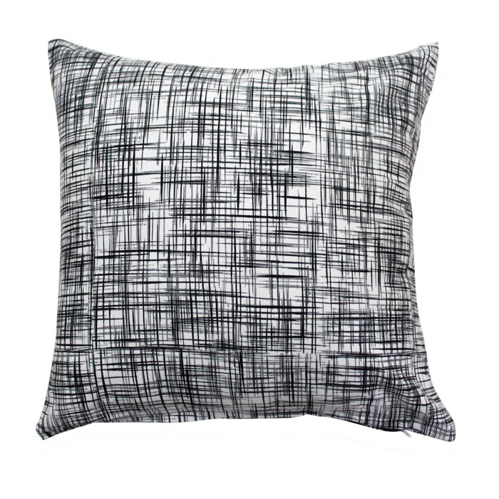 Cuscino 40x40 con federa Tie and dye grey