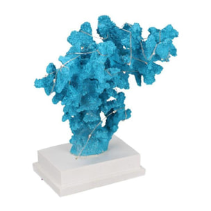 Corallo in resina azzurro con led cm20x17h24,5