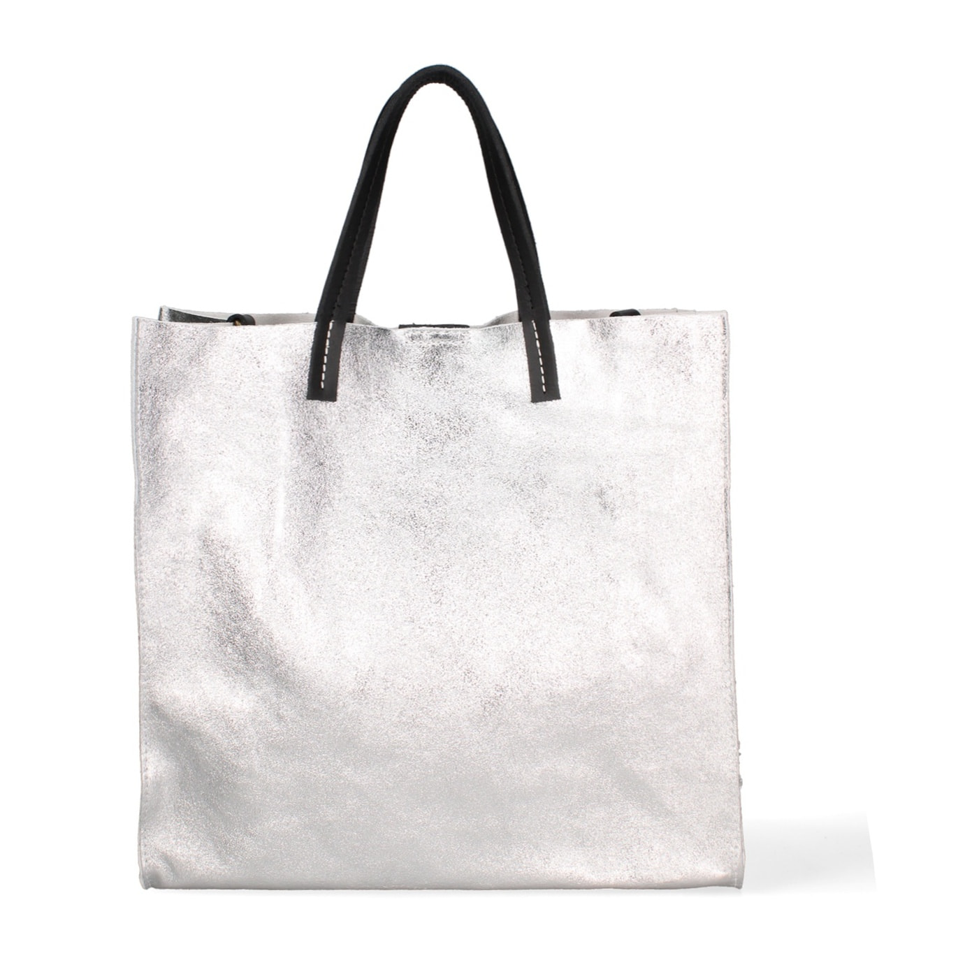 Borsa a mano da donna Made in Italy - Modello Ereva - 100% pelle - 34.5 x 32.0 x 17.0 cm