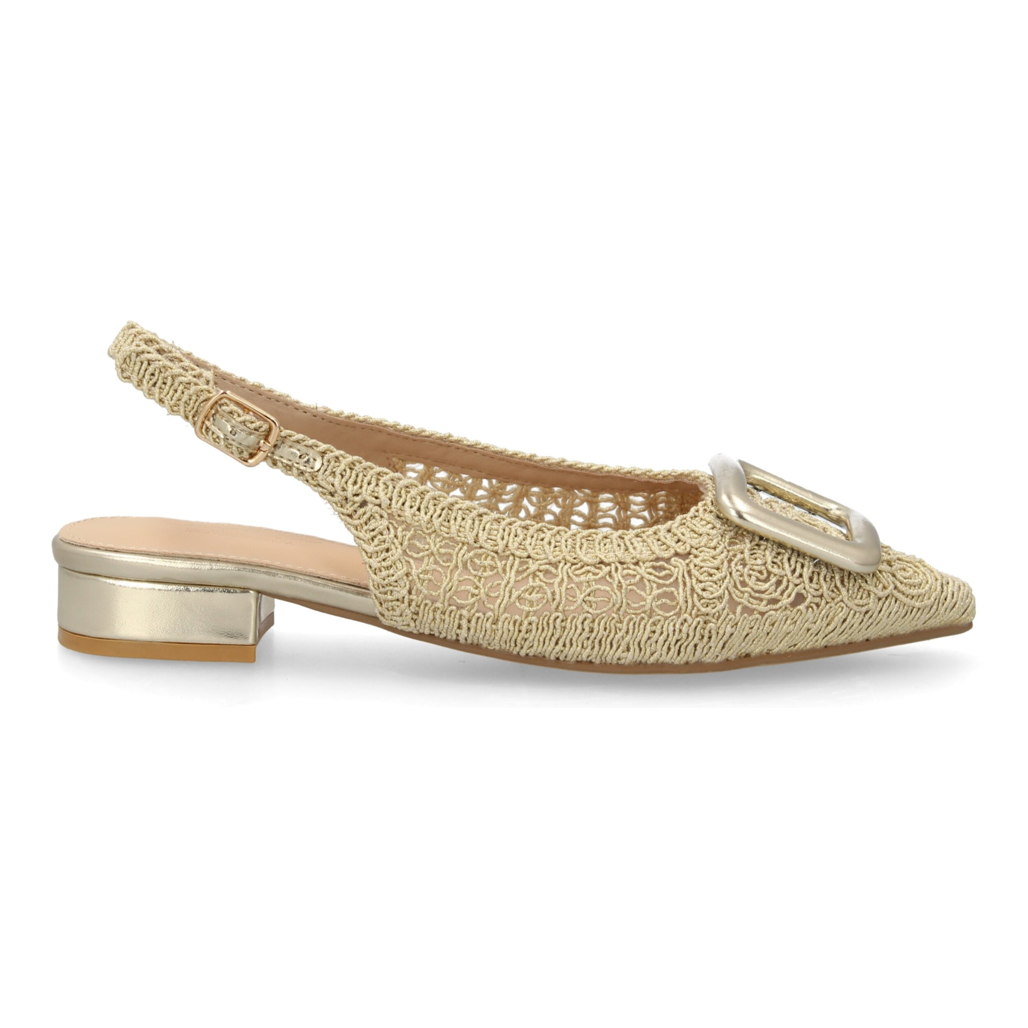 Zapato destalonado tejido elegante mujer