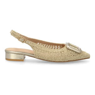 Zapato destalonado tejido elegante mujer