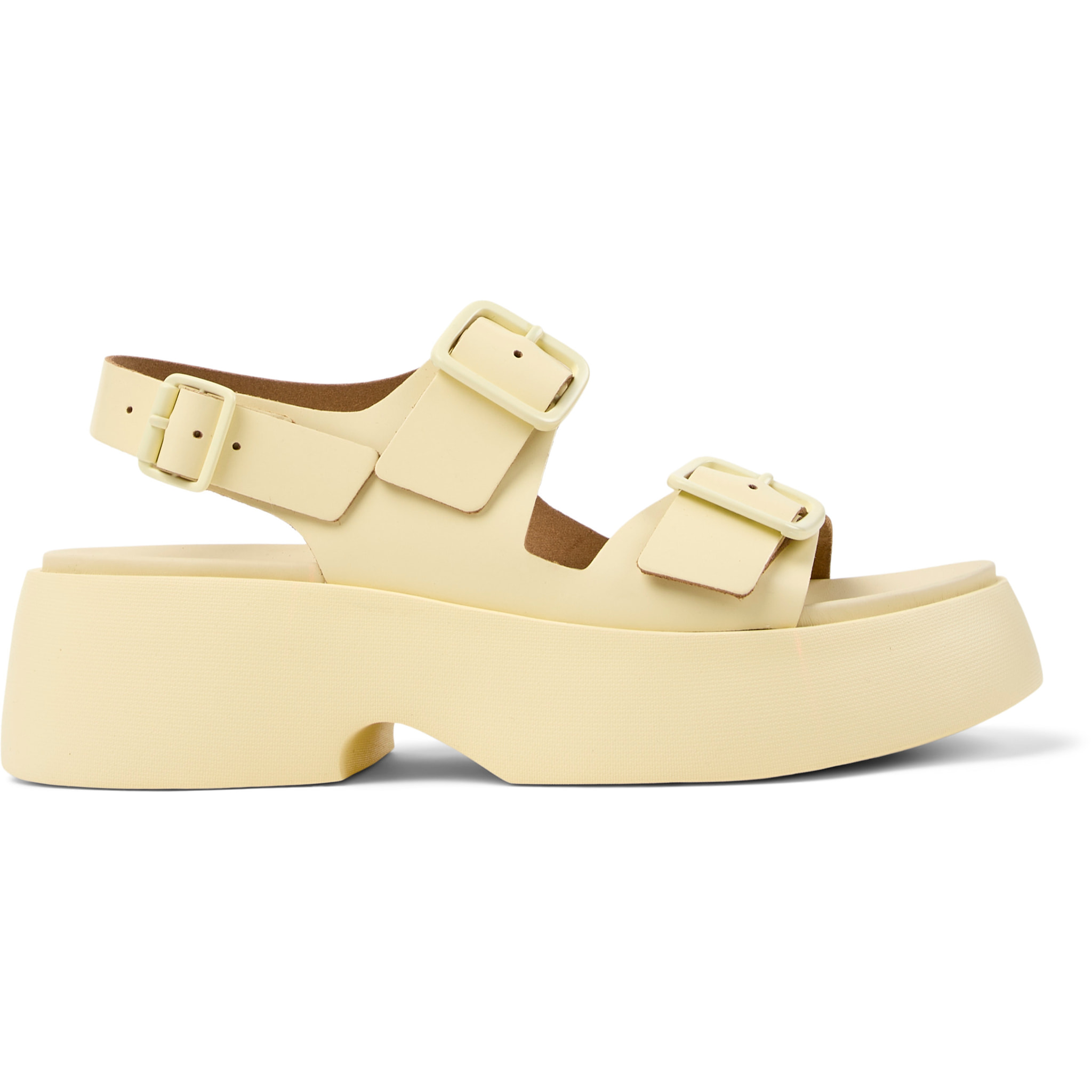 Sandalias - CAMPER Tasha - Amarillo - Cuero liso
