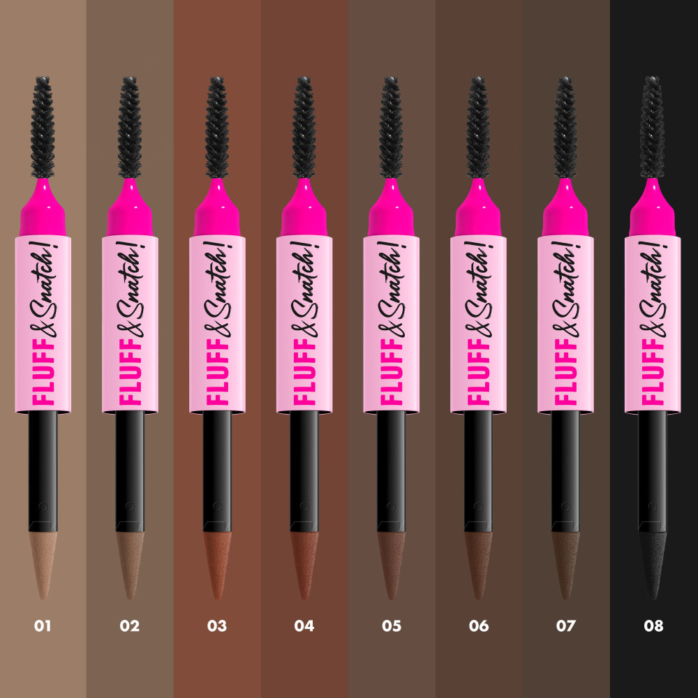 NYX Professional Makeup Fluff & Snatch Crayon Sourcil Précision Effet Poudré ASH BLONDE