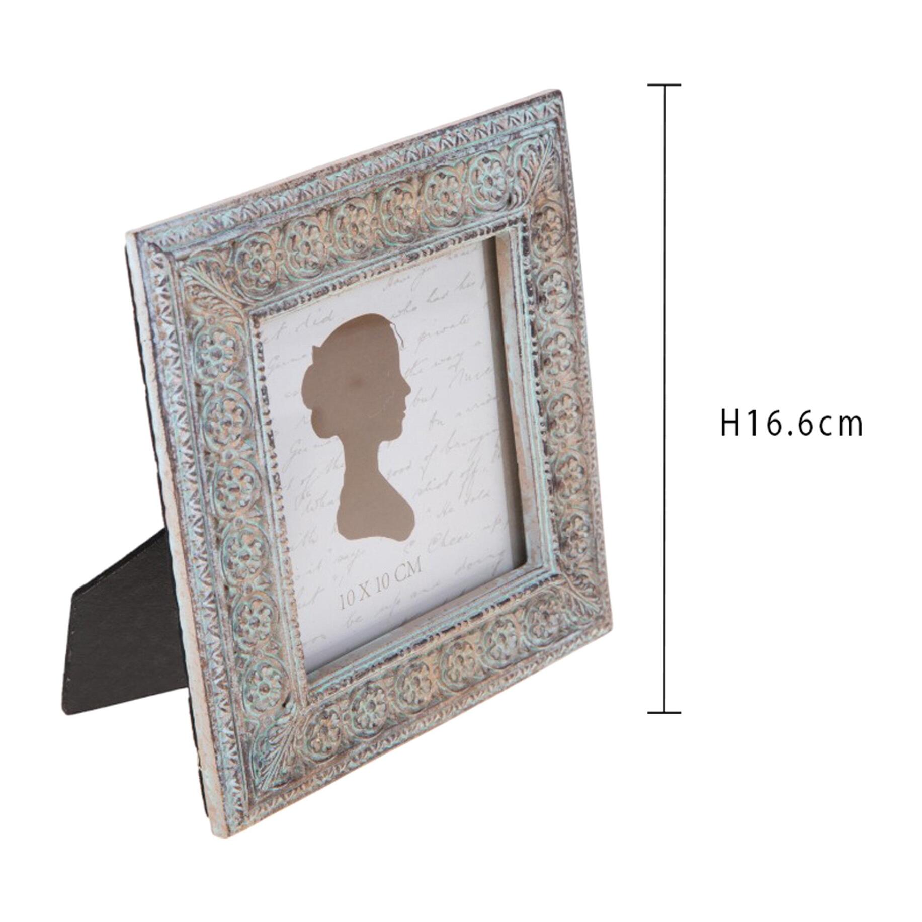 Porta foto decoro fiori - Pezzi 4 - 15xH16,6x1,8cm - Bianchi Dino SpA