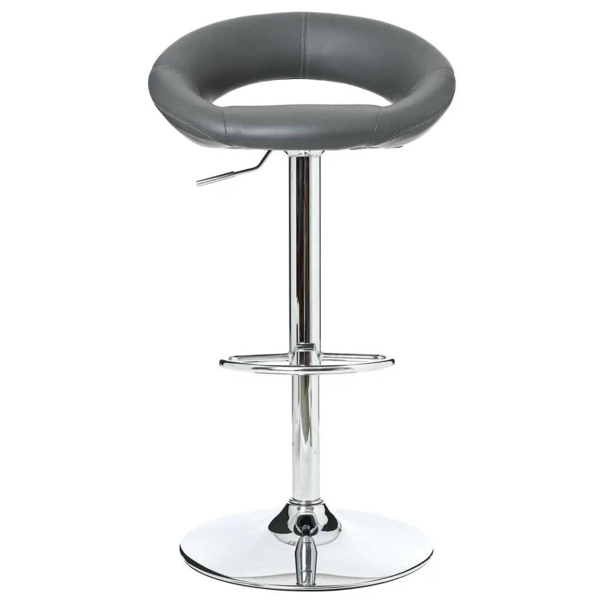 Lot de 2 tabourets de bar "Sasha" gris