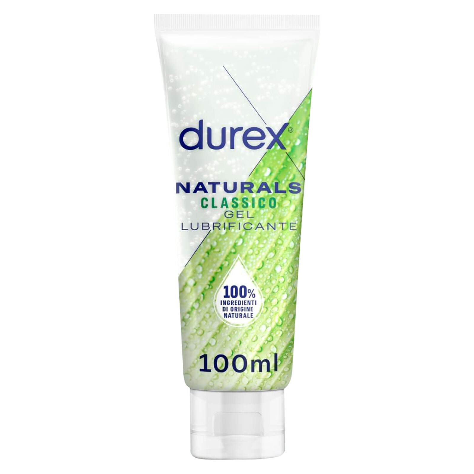 Durex Naturals Classico Gel Lubrificante Intimo con Ingredienti 100% di Origine Naturale - Flacone da 100ml