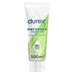 Durex Naturals Classico Gel Lubrificante Intimo con Ingredienti 100% di Origine Naturale - Flacone da 100ml