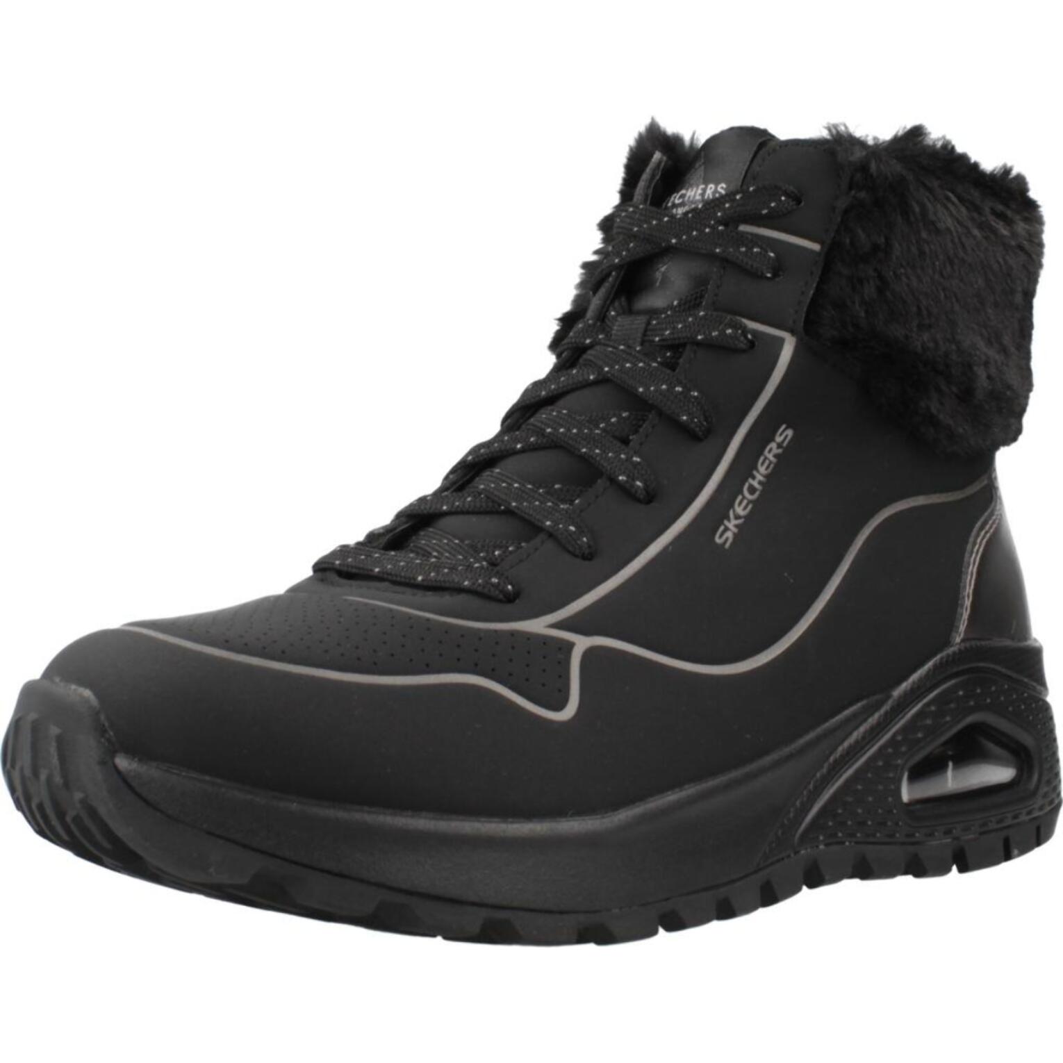 Sneakers De  Mujer Uno Rugged - Fall Sh Negro