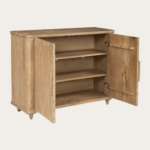 Buffet Alen -bois massif de mangue-couleur arabica 105 x 80 x 38 cm