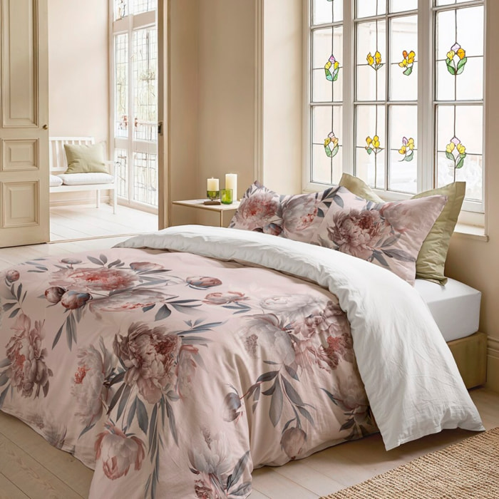 Housse de couette hanna rose