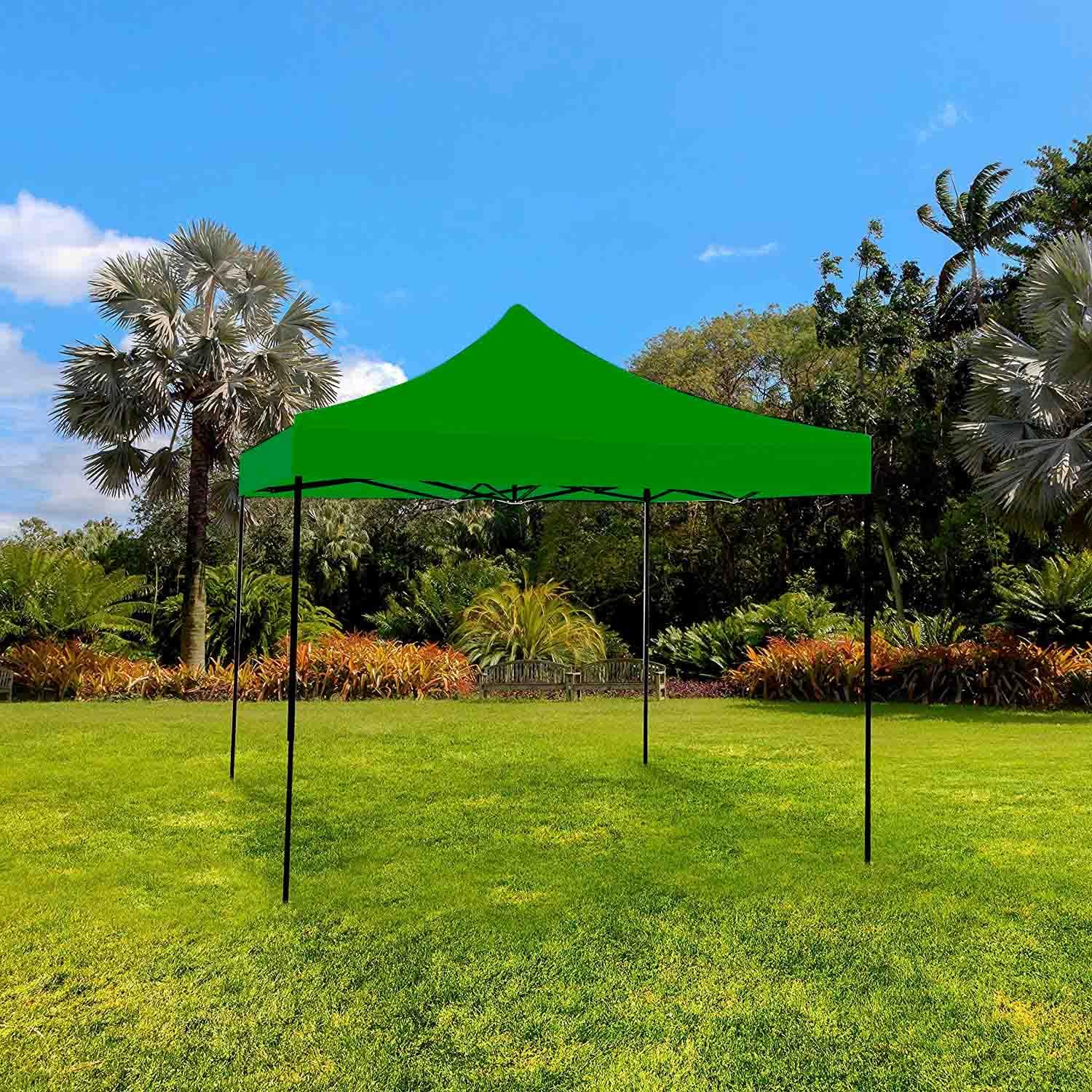 Tenda / Gazebo Per Giardino 3X3 Impermeabile Tendone Pieghevole Per Fiere E Mercati Colore Verde