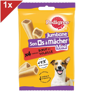 PEDIGREE Son Os à Mâcher Récompenses pour petit chien 4 friandises (1x160g)