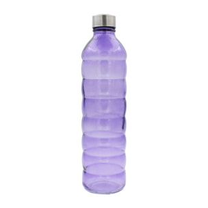 Bouteille violette en verre coloré, GLOUPOP