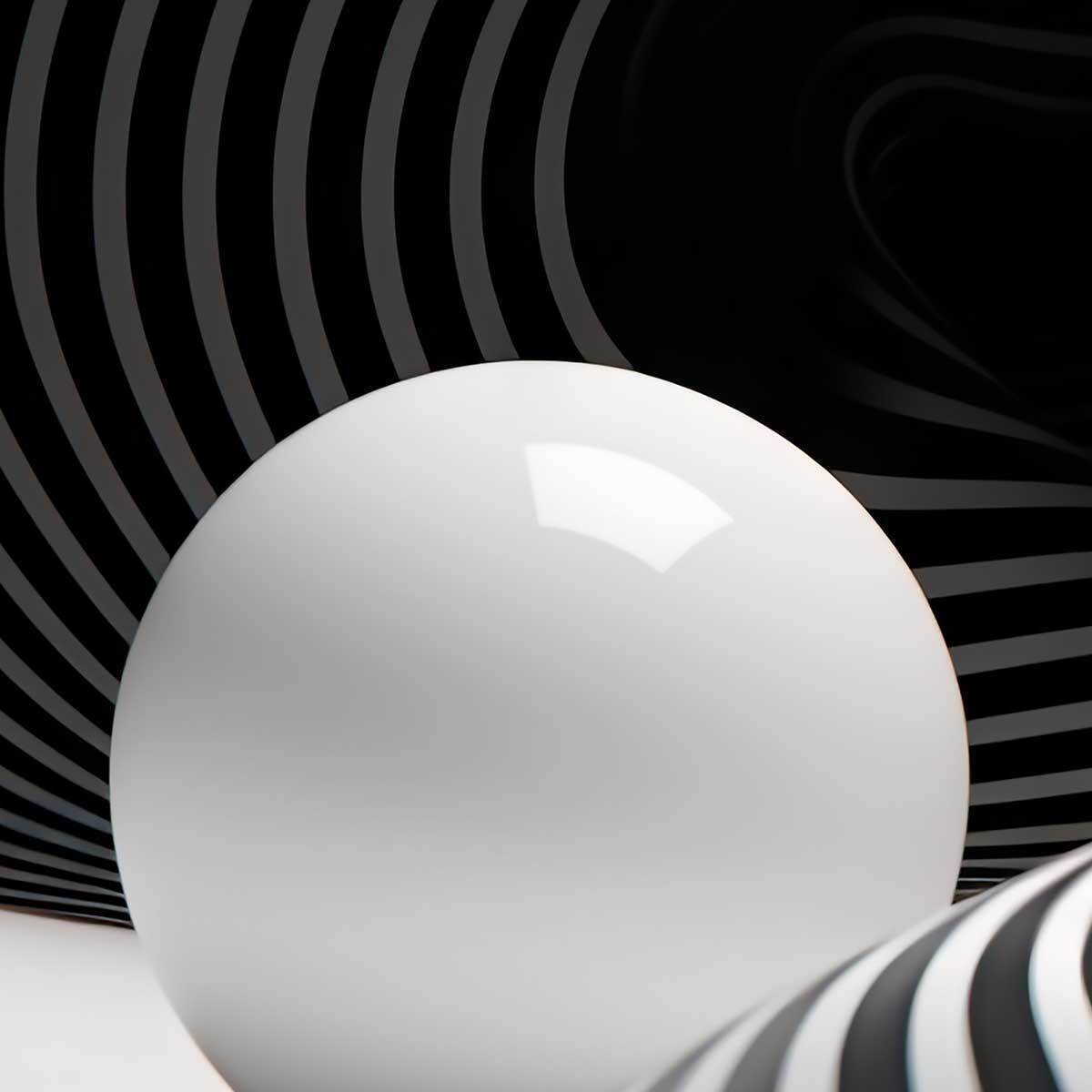 Tableau illusion graphique noir et blanc Toile imprimée