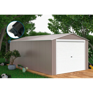 Garage métal "Nevada" - 18,56m² avec panneaux solaires
