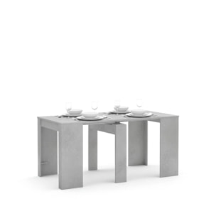 Mesa consola extensible Denis en cemento 50-235 cm Cemento