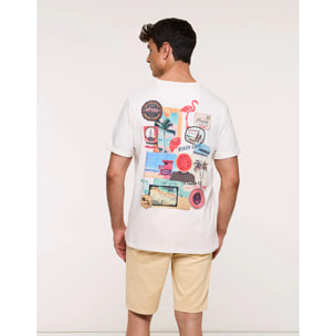 Camiseta Manga Corta Blanca - Patchpalm