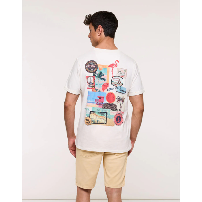 Camiseta Manga Corta Blanca - Patchpalm