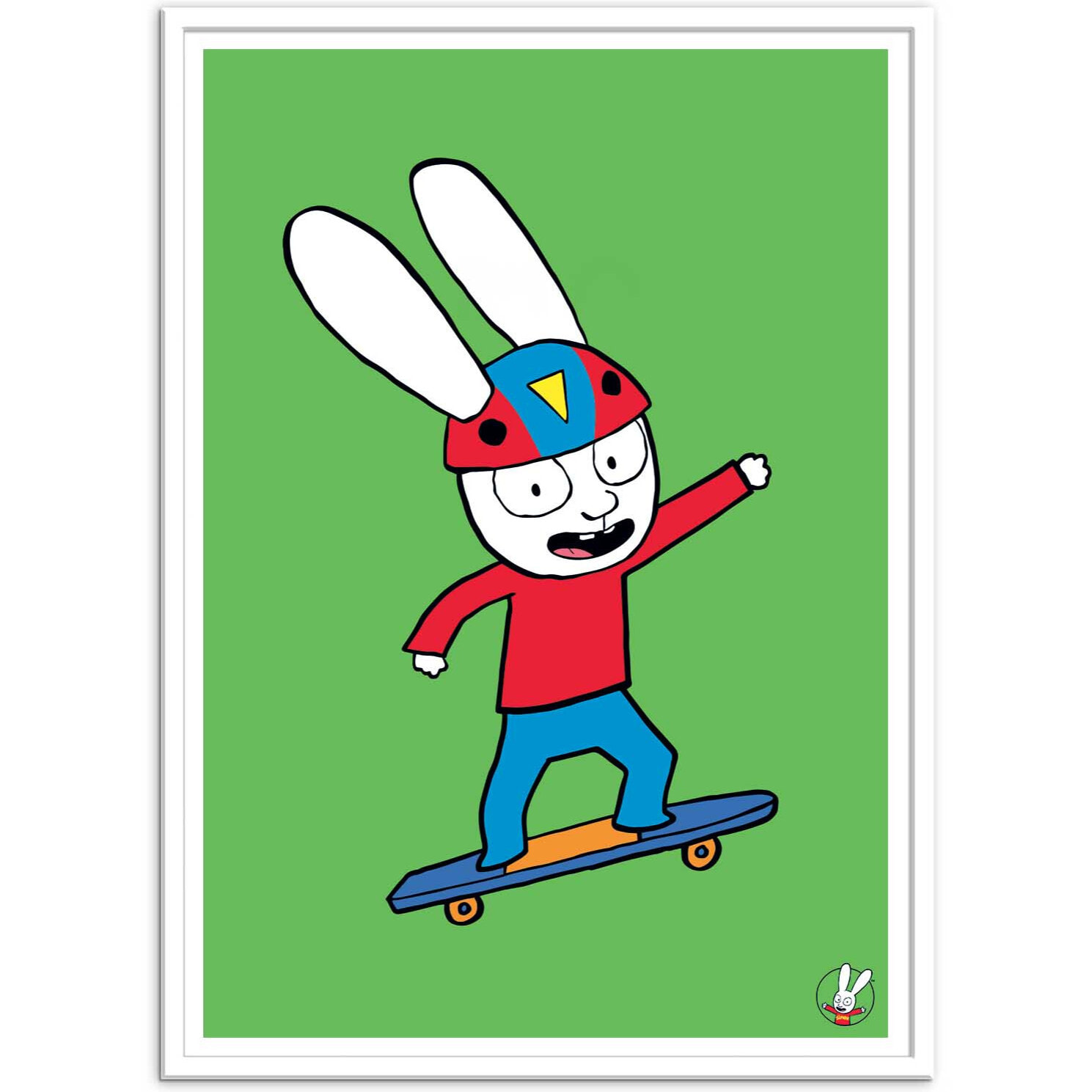 Affiche - Simon SUper rabbit skating - Simon Super Rabbit