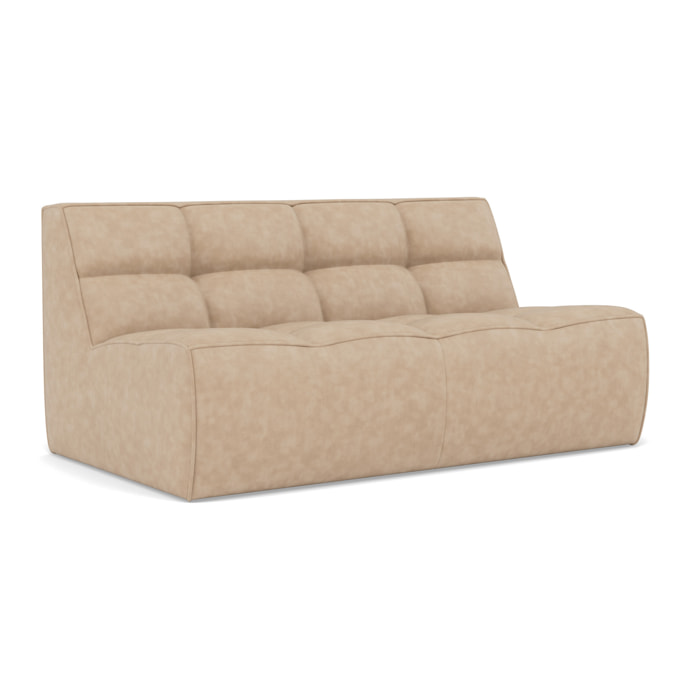 Alya - canapé 2 places en simili - Beige