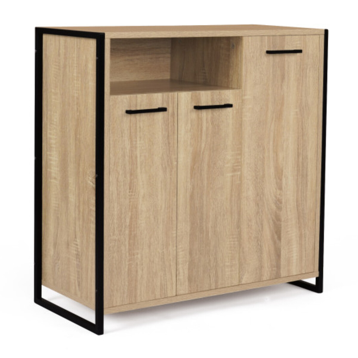 Meuble chaussures Alan 3 portes + niche latérale - 18 paires