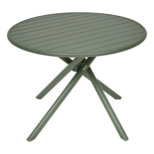 Table de jardin 4 places Nebullia D105cm vert laurier