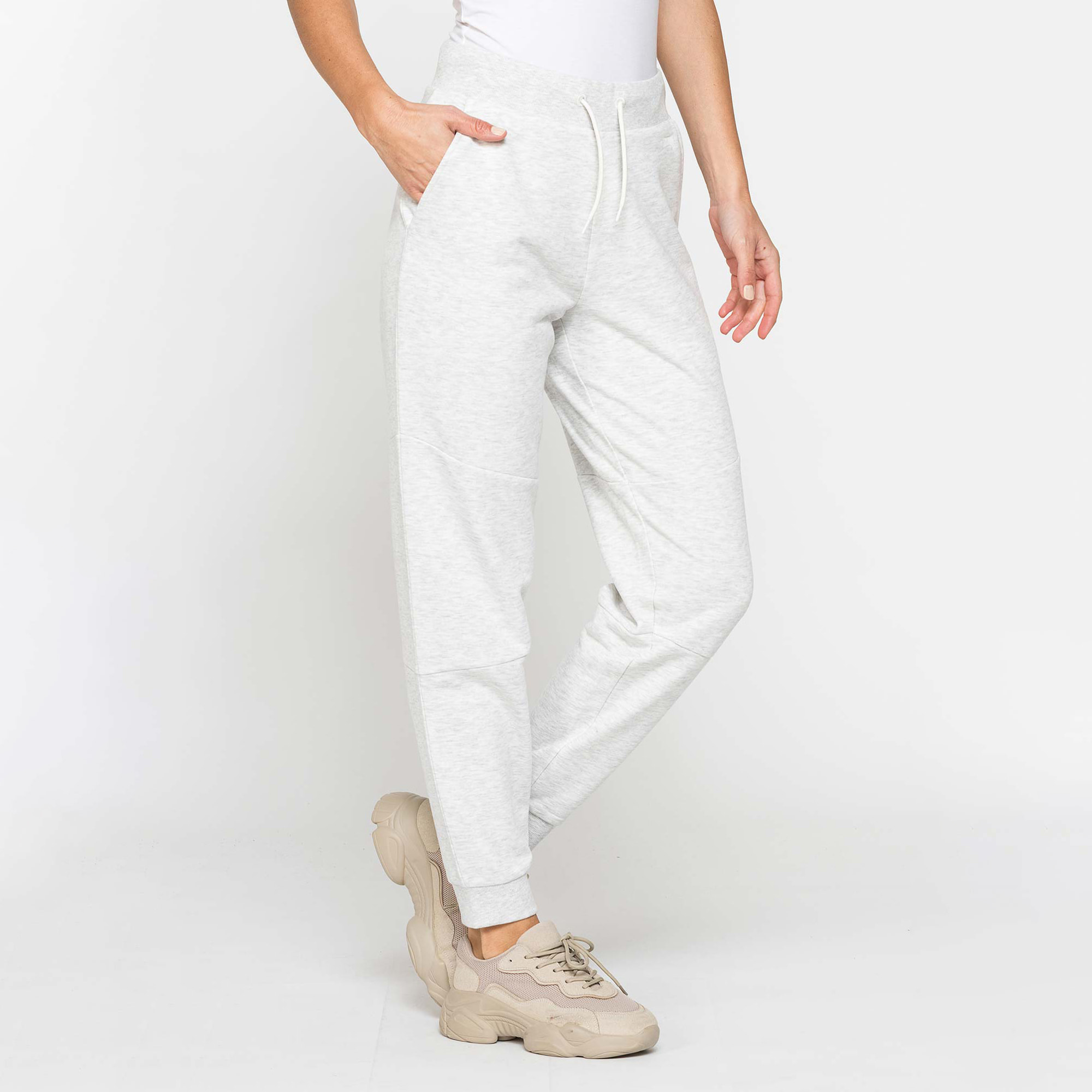PANTALONI IN FRENCH TERRY CON TASCHE