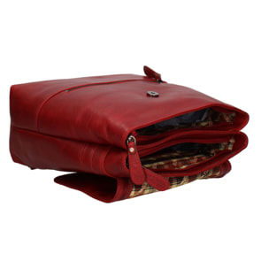 Zaino  da uomo In Vera pelle Made in Italy 27x30x12 cm