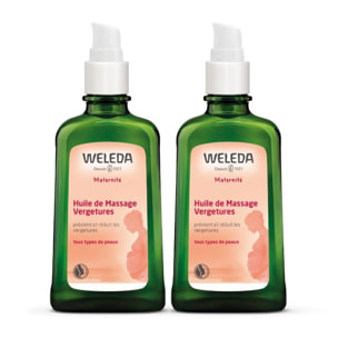 WELEDA - Duo Huile de Massage Vergetures - 2x100 ml