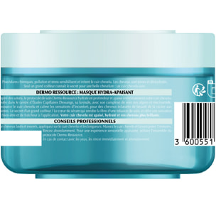 Dessange Dermo Ressource Masque au Sérum de Soin Hydra-Apaisant Cuir Chevelu Sensible, Cheveux Déshydratés 250ml