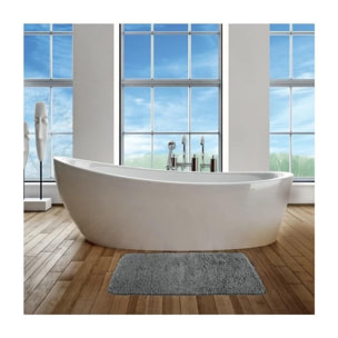 tapis de bain Microfibre Gris Clair MSV