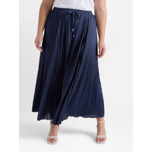 Fiorella Rubino - Gonna lunga in raso - Blu