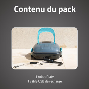 Bestway Robot piscine sans fil Platy nettoyage fond plat 18 m² max