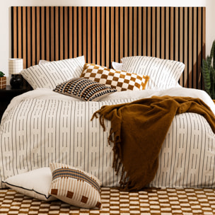 Panneau décoratif mural Colva bois foncé 120x60cm