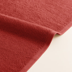 Serviette Éponge 100% Coton Peigné - 600 g/m2 TERRACOTTA