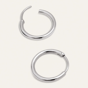 Orecchini Maria S in Acciaio