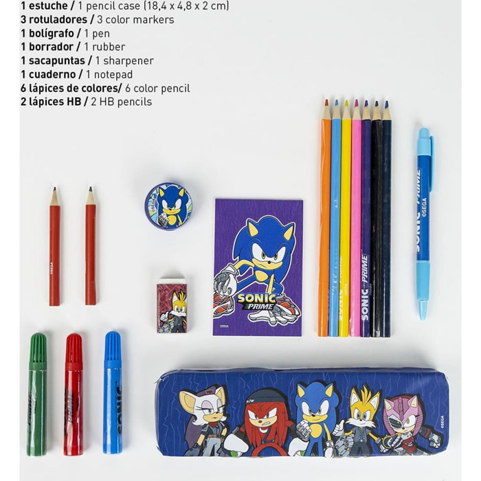 Set Papelería Coloreable Sonic Prime