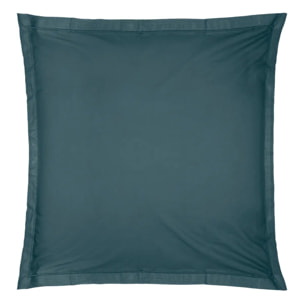 Taie d'oreiller "Carina" coton 63x63cm bleu orage