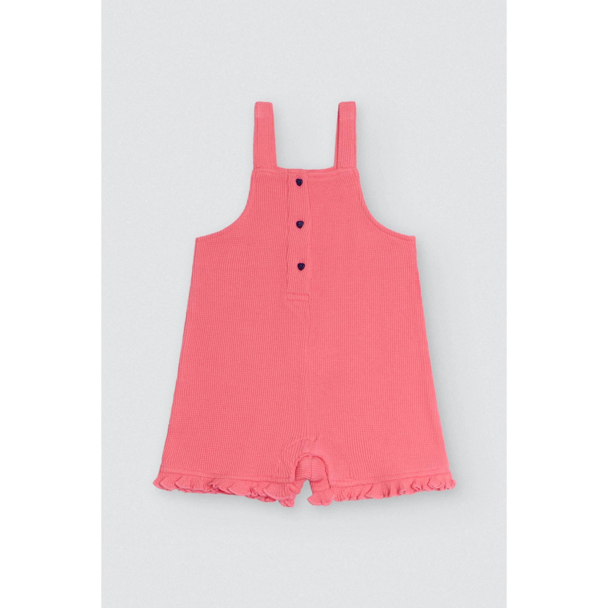 Set per neonati: maglietta a maniche corte e salopette Raspberry