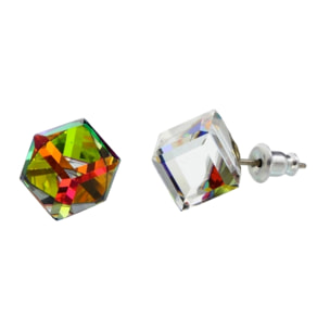 Pendientes Cubik adornado con cristales de Swarovski