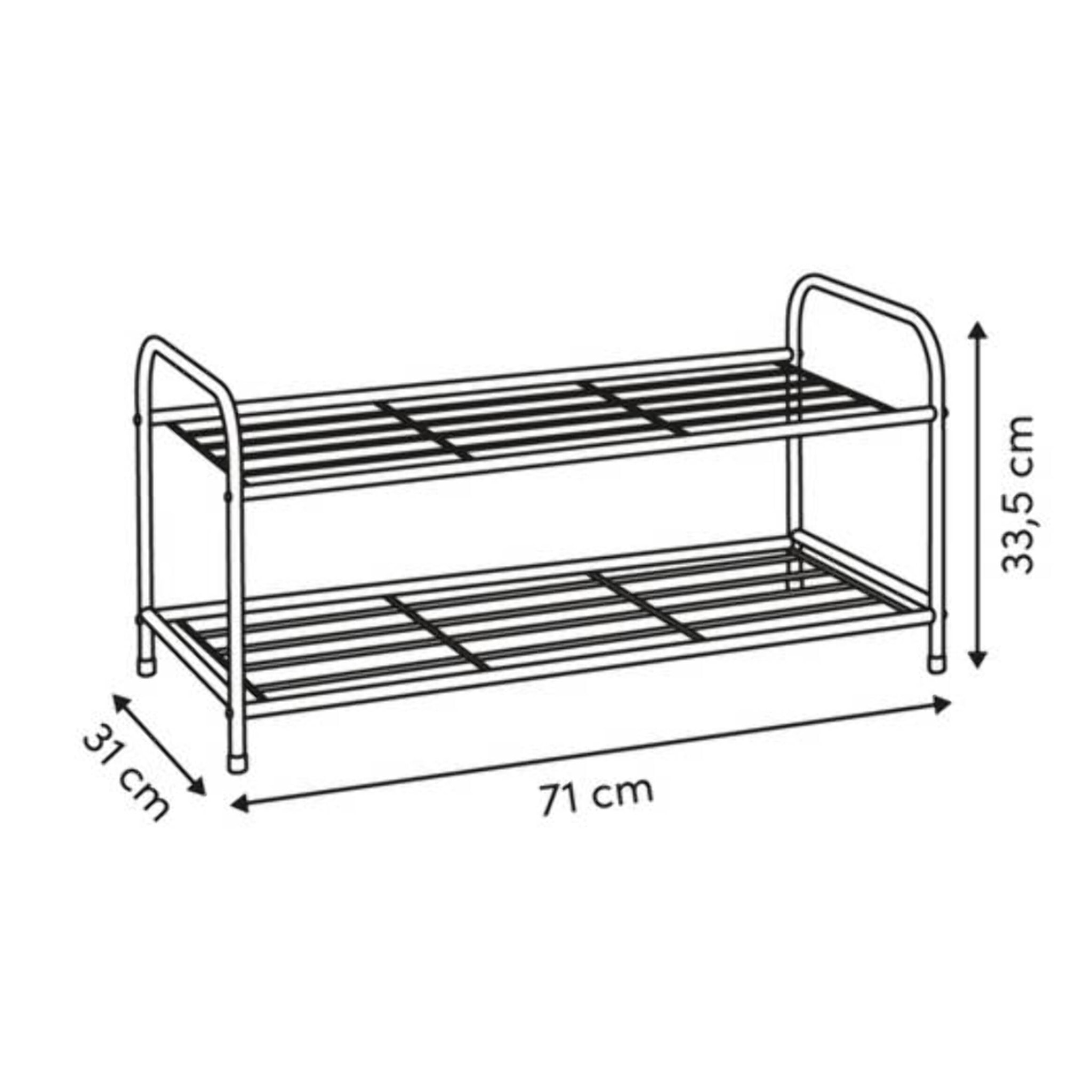 Range-chaussures 6 paires Metty noir