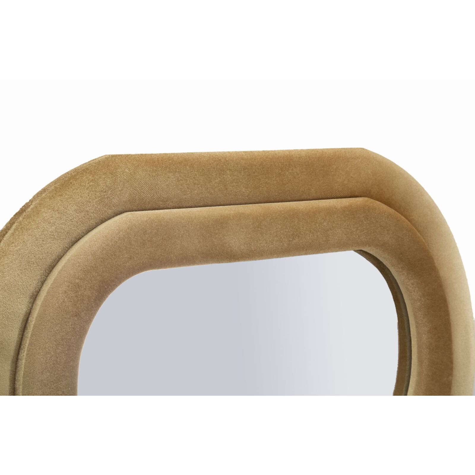 SPECCHIO DA MURO EMILY VELLUTO ORO CM 60X6X160 (MISURA SPECCHIO CM 42X144)