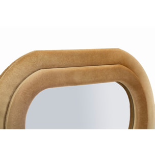 SPECCHIO DA MURO EMILY VELLUTO ORO CM 60X6X160 (MISURA SPECCHIO CM 42X144)