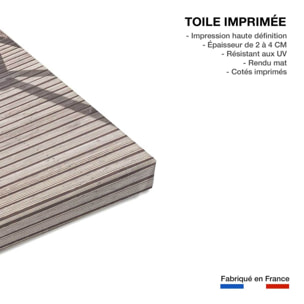 Tableau mer le chemin de la mer  Toile imprimée